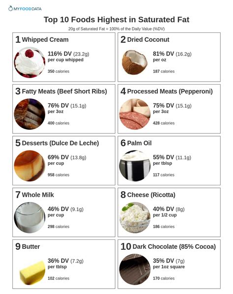 Top 10 Foods Highest in Saturated Fat