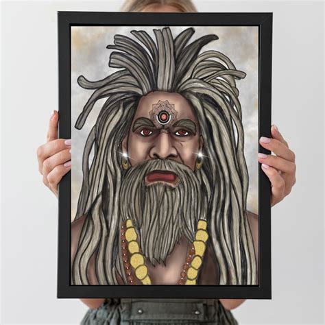 The Aghori Devotees of Shiva L Digital Printable Art, Trendy Arts, Hand ...