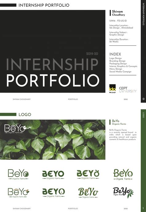 Internship Portfolio - Graphic Design | CEPT - Portfolio