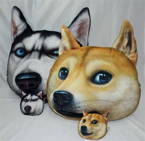 Doge Kabosu Dog Cushions Back Seat Cushion Lumbar Pillow Shiba Inu ...