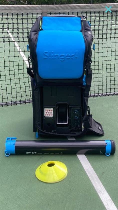 Slinger tennis ball machine, Sports Equipment, Other Sports Equipment and Supplies on Carousell