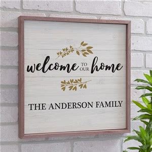 Personalized Welcome To Our Home Wood Pallet Wall Decor