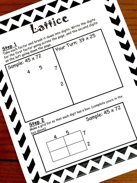 How to Teach Lattice Multiplication: Includes a Free Step by Step Printable