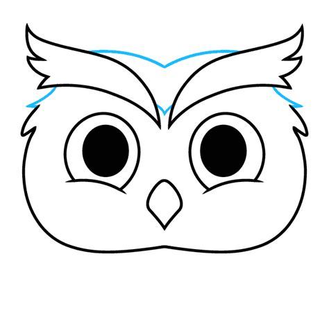 How to Draw an Owl Face - Really Easy Drawing Tutorial