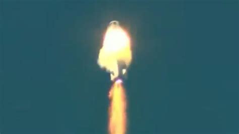 Blue Origin capsule blasts away from booster after anomaly during ...