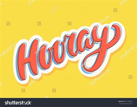 Hooray Banner Stock Vector (Royalty Free) 497198926 | Shutterstock