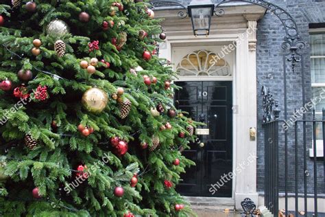 giant Christmas tree decorations installed front 10 Editorial Stock ...