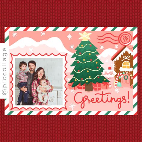 Digital Christmas Card Template | Digital christmas cards, Christmas card template, Send ...