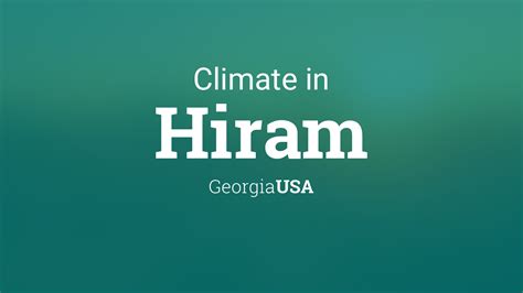 Climate & Weather Averages in Hiram, Georgia, USA