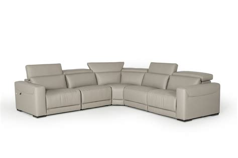 Sophisticated Italian Top Grain Leather Sectional Sofa Huntington Beach ...