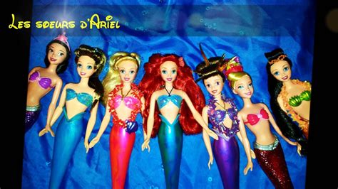 Ariel's Sisters Disney dolls Collection soeurs - YouTube