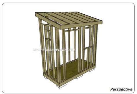 4x8 Lean To Shed Plans Free | Materials List | DIY