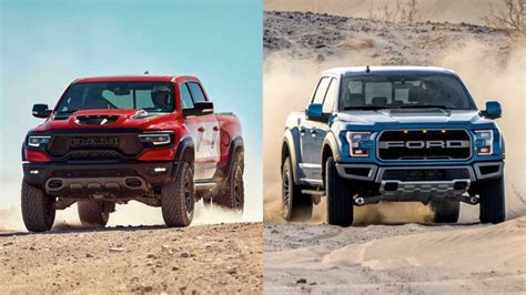 2021 Ram 1500 TRX vs. 2020 Ford F-150 Raptor: Which is Better ...