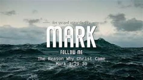 Bible Study on Mark 1:29-39 - Logos Sermons