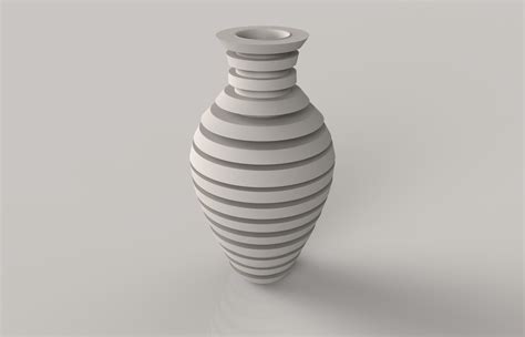 Long Flower Vase 3D model 3D printable | CGTrader