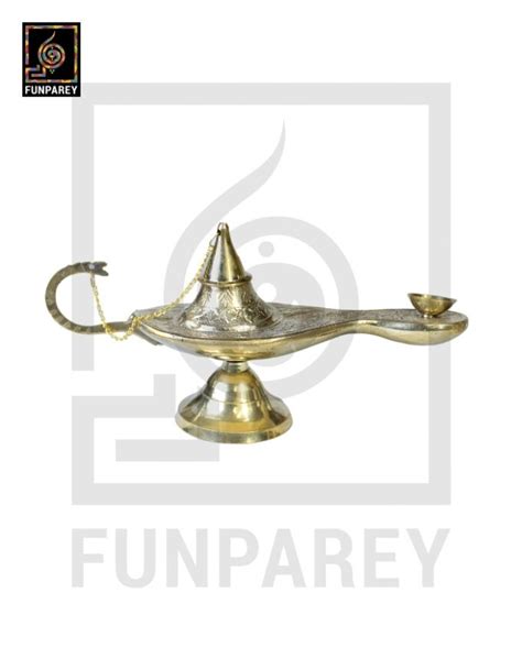 Brass Aladdin lamp Golden Exemplary Design - Funparey