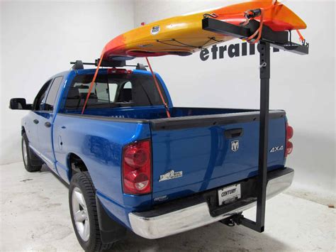 Darby Extend-A-Truck Kayak Carrier w/ Hitch Mounted Load Extender and Single-Bar Roof Rack Darby ...