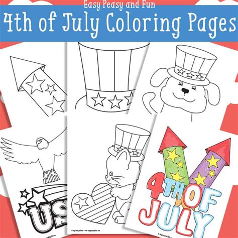 Free 4th Of July Coloring Pages - Easy Peasy and Fun