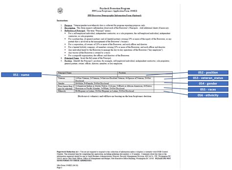 3508EZ Form - Fields Mapping to API Elements | US SBA PPP Loan ...