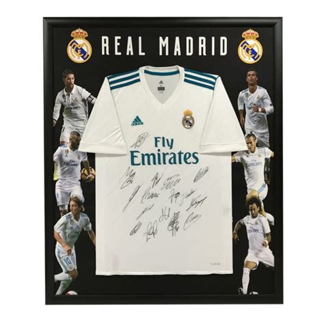 Soccer - Real Madrid Signed & Framed 2017/18 Jersey | Taylormade ...