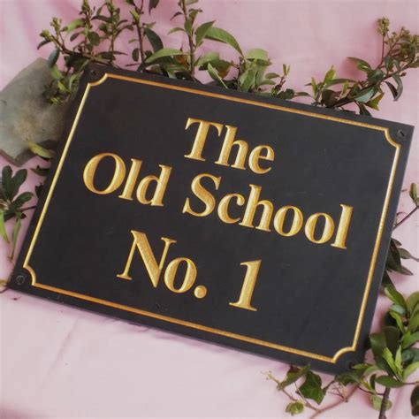 personalised gold leaf signs by england signs | notonthehighstreet.com