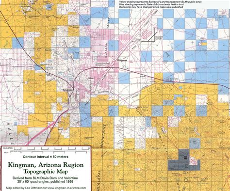 Kingman Arizona Region Topographic Map - Kingman Arizona • mappery