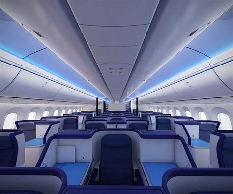 ANA's beautiful new interior for their first 787 Dreamliner | Boeing ...