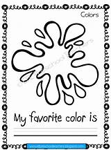 Me Book Favorite Worksheet Color Printable Worksheets Things Preschool  sketch template