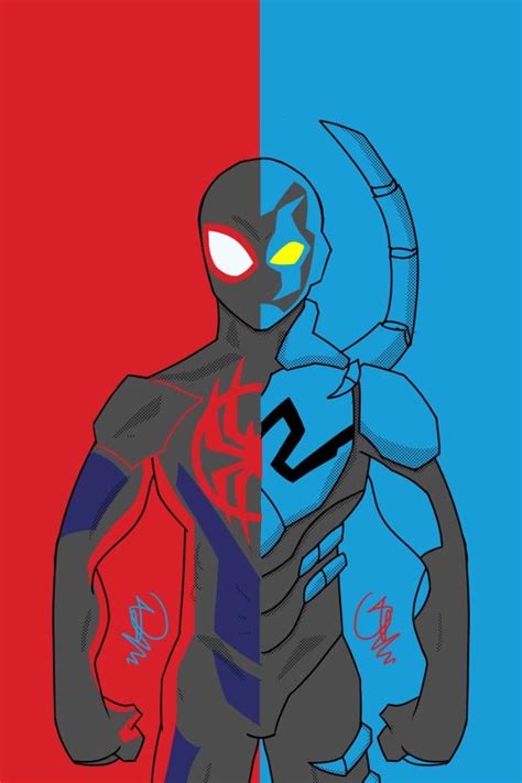 Spider-Man x Blue Beetle Mashup by GenToni on DeviantArt