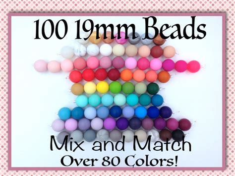 Silicone Wholesale--Mix & Match--19mm Bulk Silicone Beads--50 – USA Silicone Bead Supply ...