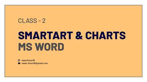 How to Use SmartArt and Charts in MS Word | Organogram Design in MS Word - YouTube