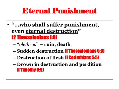 Hell and Eternal Punishment - ppt download