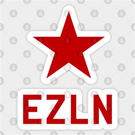 EZLN Flag - Ezln - Sticker | TeePublic