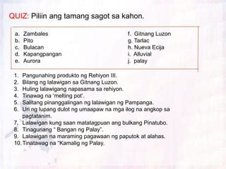 Rehiyon III- Gitnang Luzon | PPT