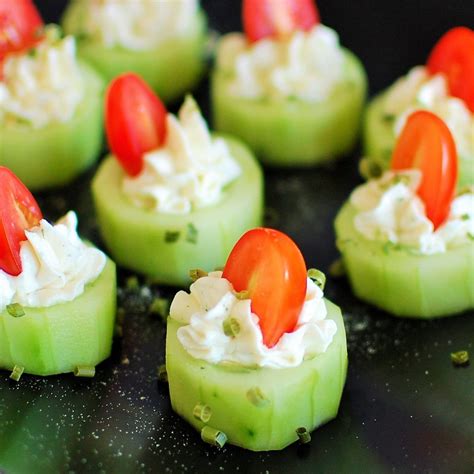 Stuffed cucumber bites | joeshealthymeals.com. Super easy. but ...