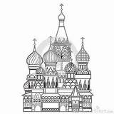 St Basil Cathedral Coloring Pages Sketch Page sketch template