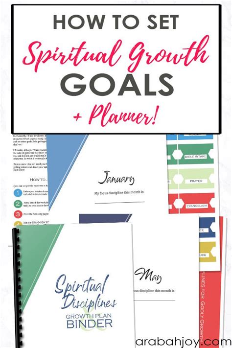 Use this planner to help you learn how to set spiritual growth goals. Learn to be rooted in God ...