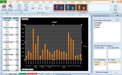 10 Best Steps to Build a Pivot Chart in Excel 2016 | eduCBA