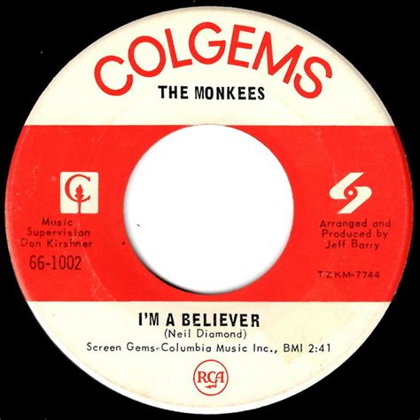 The Monkees - I'm A Believer (1966, Vinyl) | Discogs