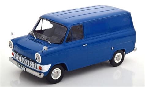 Miniature Ford Transit 1/18 KK Scale Mk1 Kasten bleue 1965 - Voiture-miniature.com