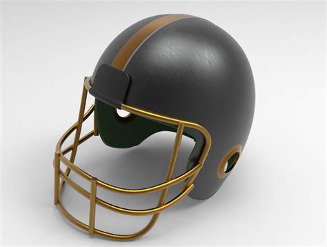 Rugby Helmet 3D model OBJ FBX MA STL SLDPRT IGE