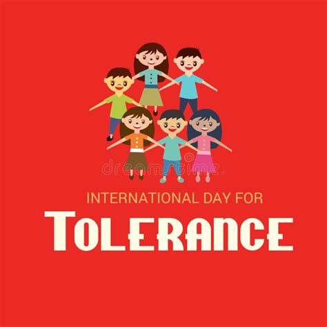 International Day For Tolerance. Stock Illustration - Illustration of ...