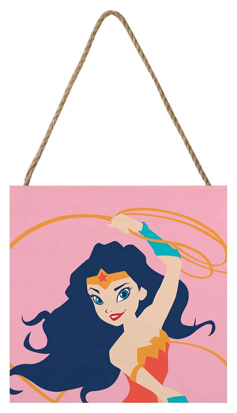 Wonder Woman (Lasso) Wooden Block | The Art Group