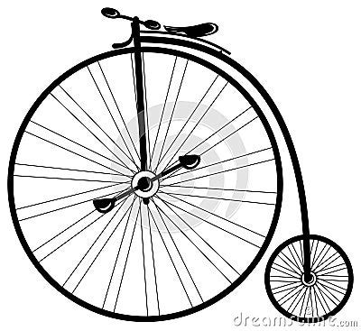 Vintage Bike Cartoon Vector | CartoonDealer.com #12096811