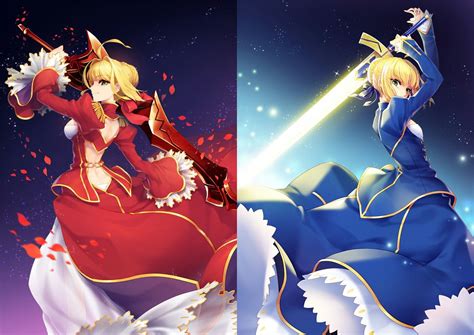 fate stay night: the second saber - red vs blue | Fate stay night, Saber fate grand order, Fate ...