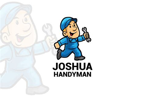 Handyman Cartoon Mascot Logo | Deeezy