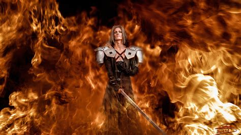 Sephiroth - Nibelheim in flames by BCValdez on DeviantArt