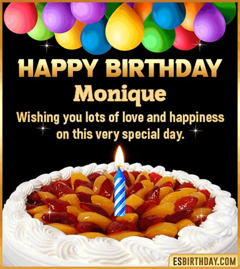 Happy Birthday Monique GIF 🎂 Images Animated Wishes【28 GiFs】