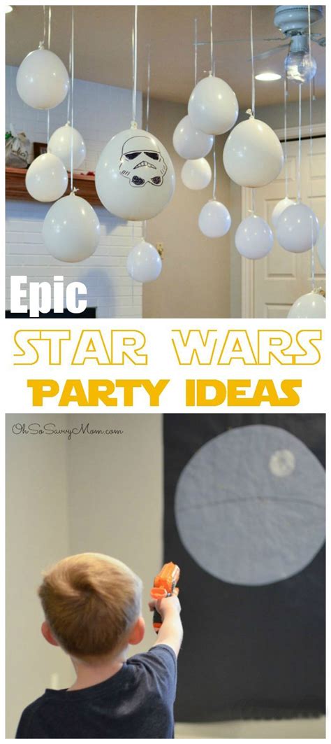 Love how they hung the balloons...no helium needed! Add ears and draw puppy faces :) | Star wars ...