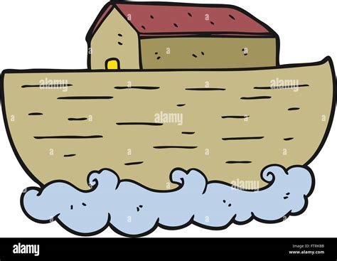 freehand drawn cartoon noah's ark Stock Vector Art & Illustration, Vector Image: 101323695 - Alamy